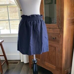 J. Crew Navy Blue Pull-on Mini Skirt, Size 2